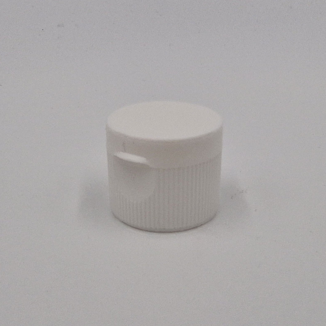 20mm 410 RIBBED DISPENSER FLIP TOP WHITE