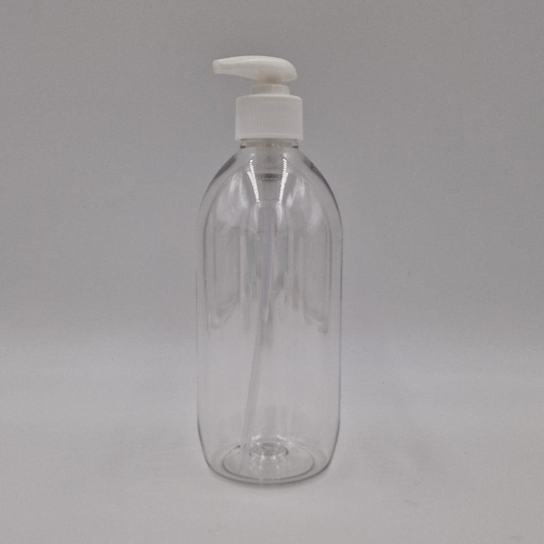 500ml CLEAR PET BOSTON & 2ml SD20 LOTION PUMP