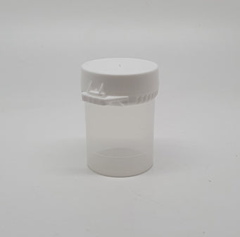 45ml TAMPER EVIDENT POT NATURAL & WHITE LID