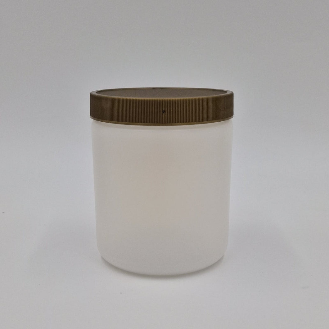 500ml WIDE NECK JAR NATURAL HD 83mm 400 GOLD LID