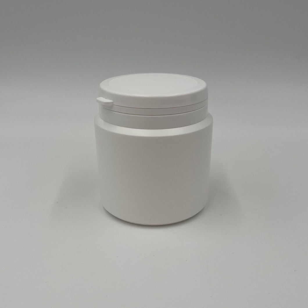 150ml DUMA POT WHITE HDPE WITH CAP