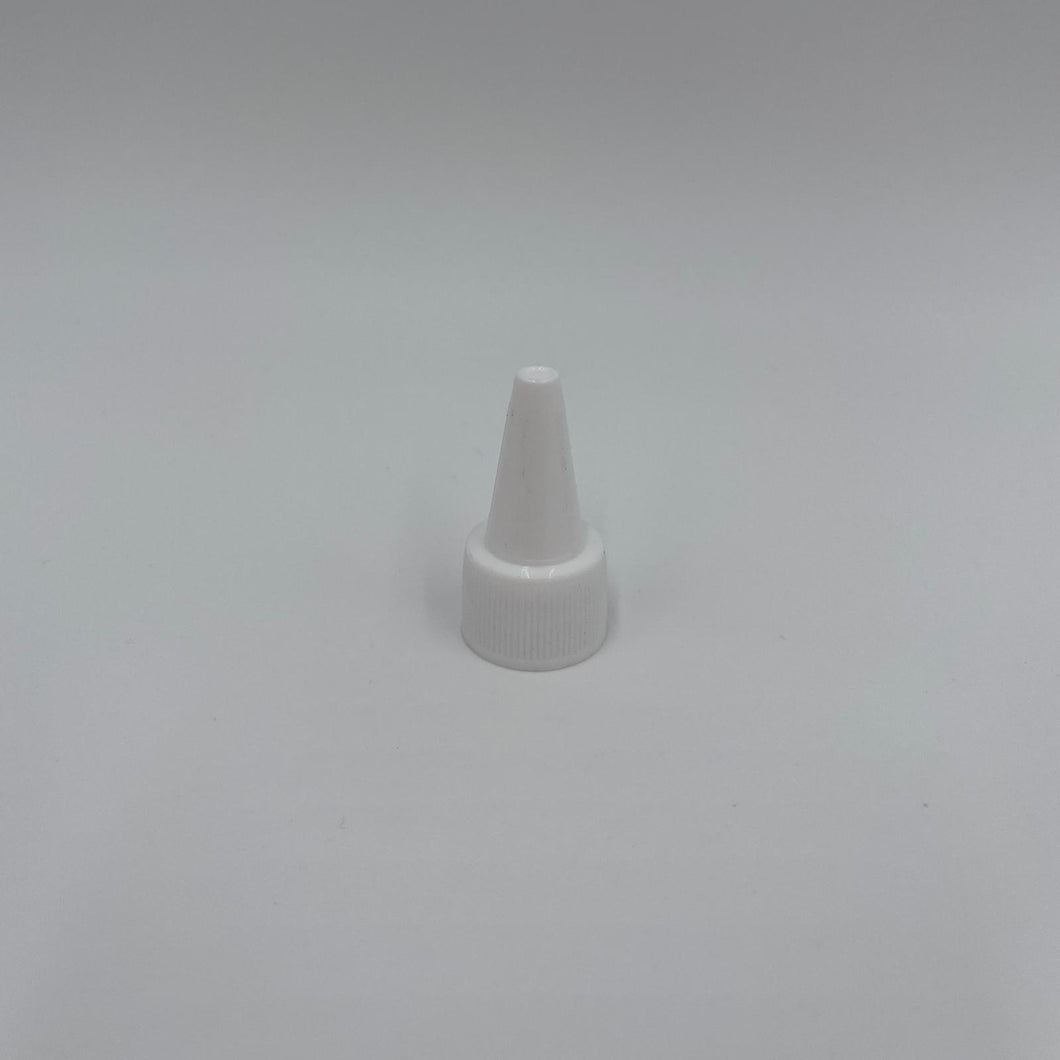 18mm 410 2 PART SPOUTED CAP SCREW TOP WHITE  EPE