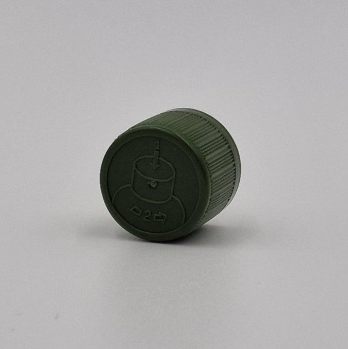 18mm DROPPER CAP ASSEMBLY GREEN CRC