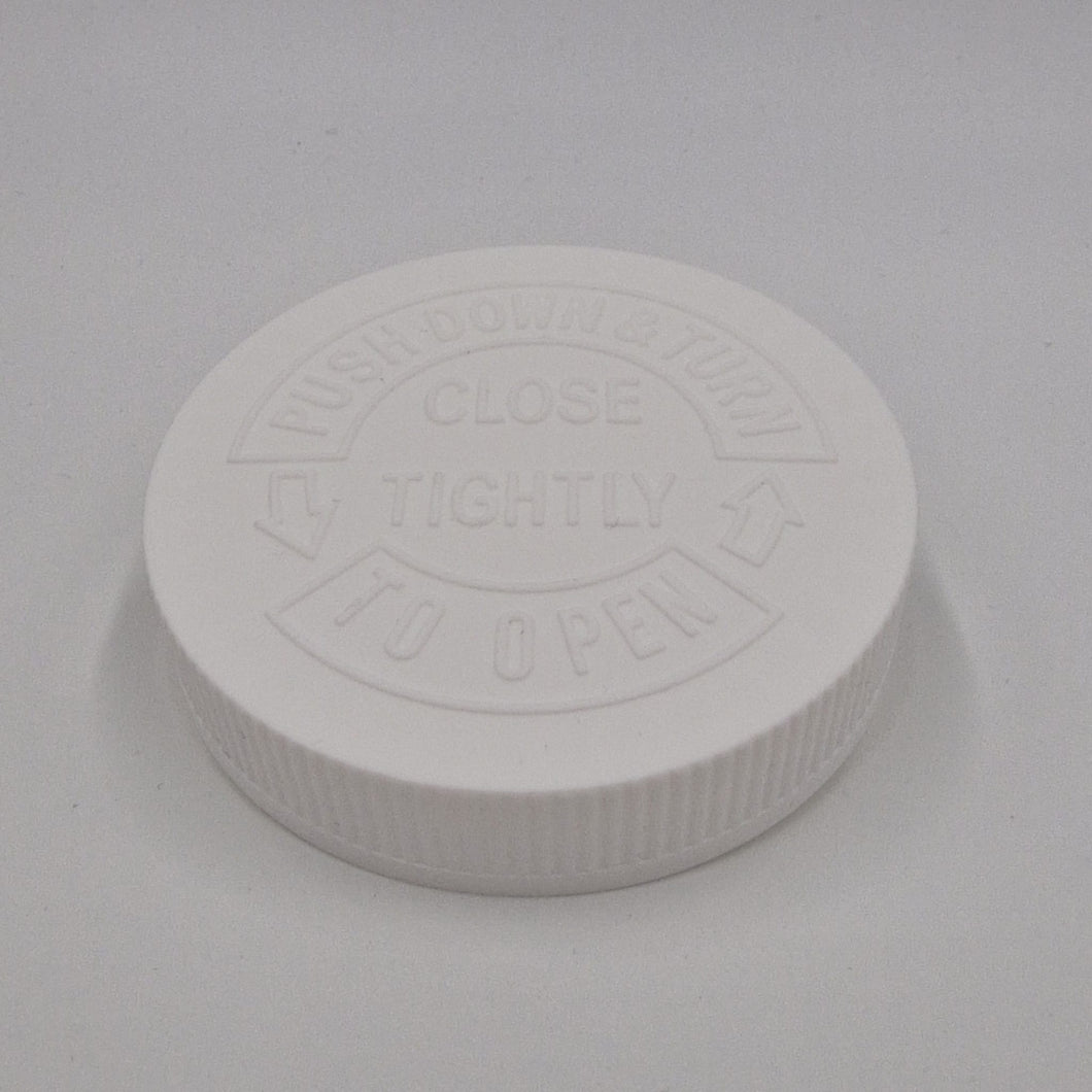 89mm 400 CHILD RESISTANT CAP WHITE EPE LINER