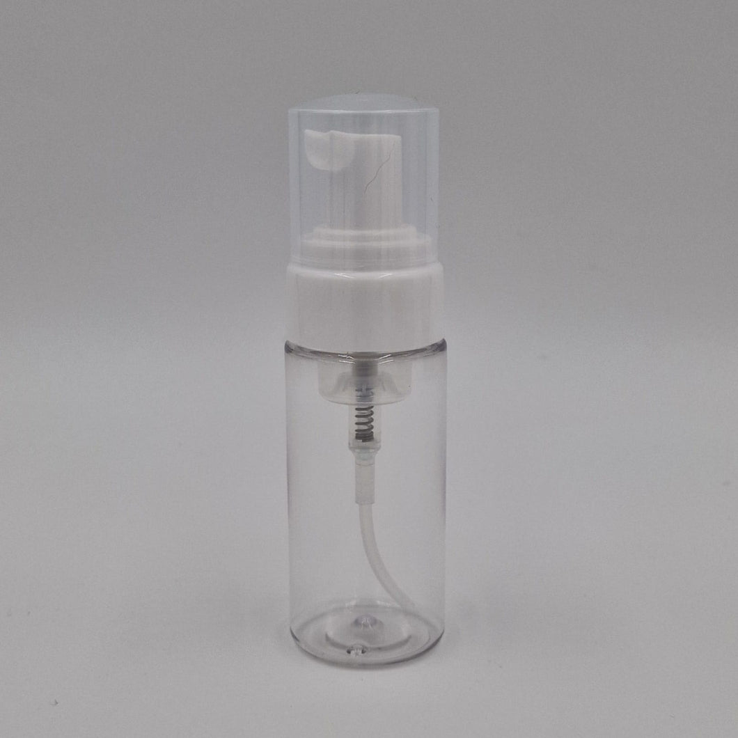 60ml CLEAR PET BOTTLE, MOUSSE PUMP & OVERCAP