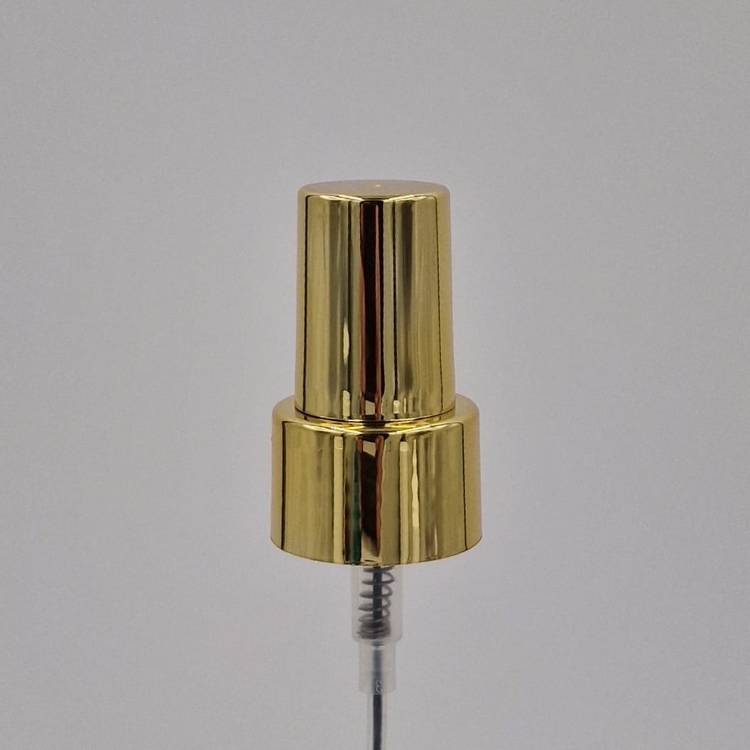 24mm 410 SHINY GOLD SPRAY & GOLD ACTUATOR & FLAT RESIN HOOD 177mm FBOG