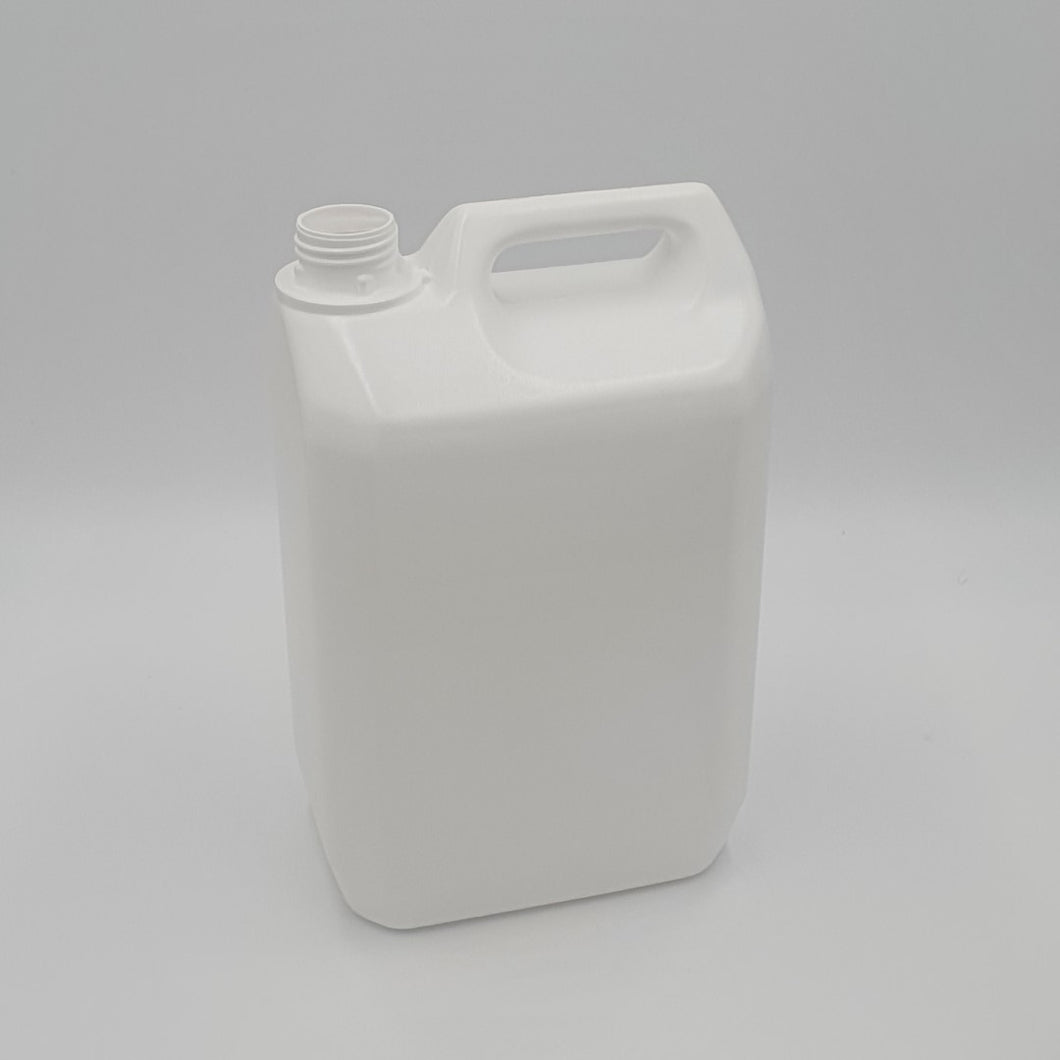 5000ml JERRYCAN WHITE HDPE 38mm 410