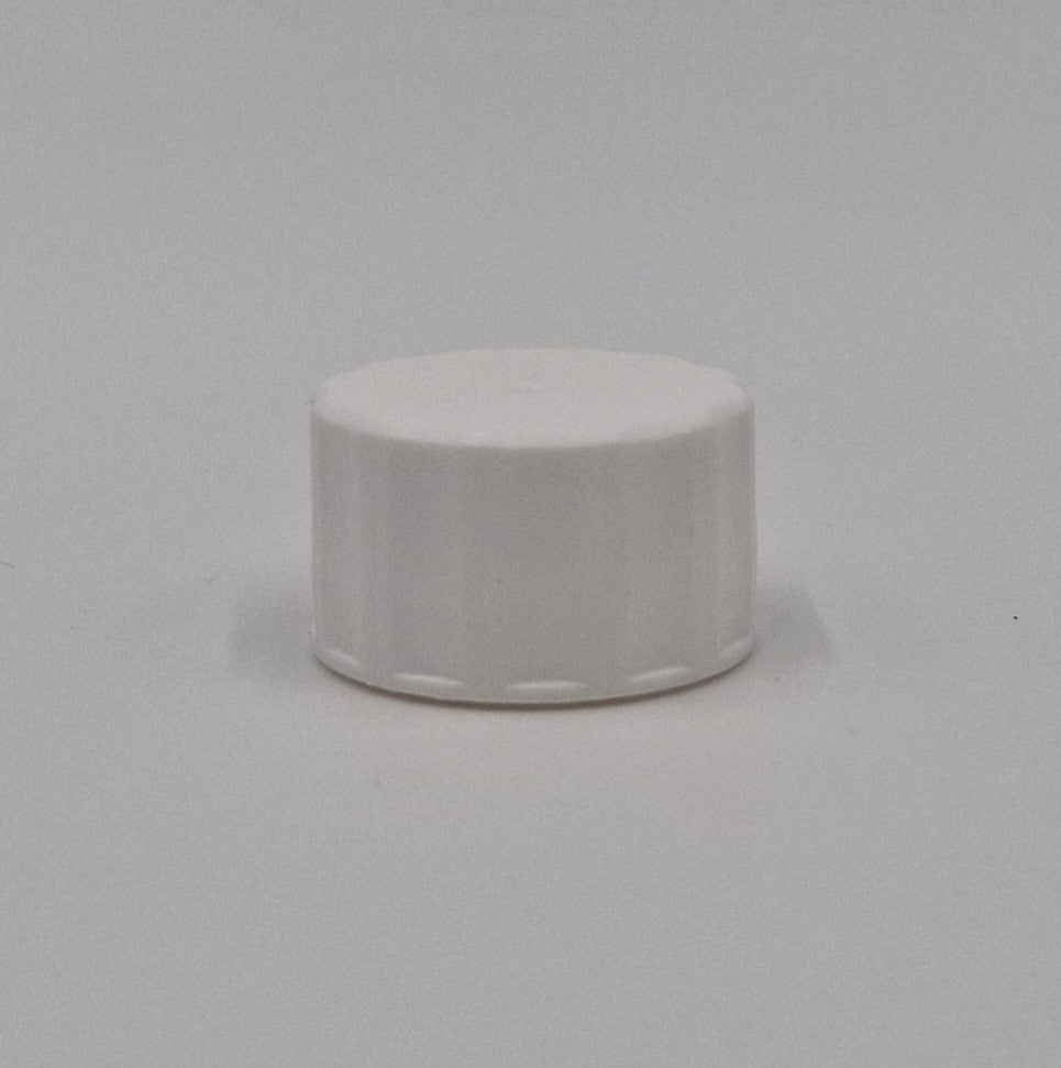 28mm 410 RIBBED CAP WADDED WHITE