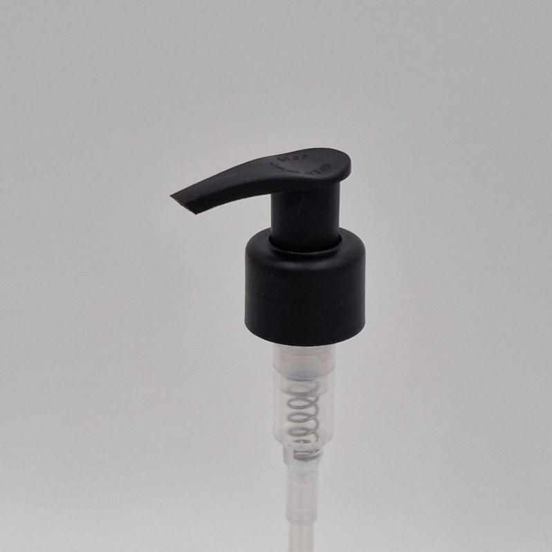 24mm 410 LOTION PUMP MATT BLACK SMOOTH LOCK UP