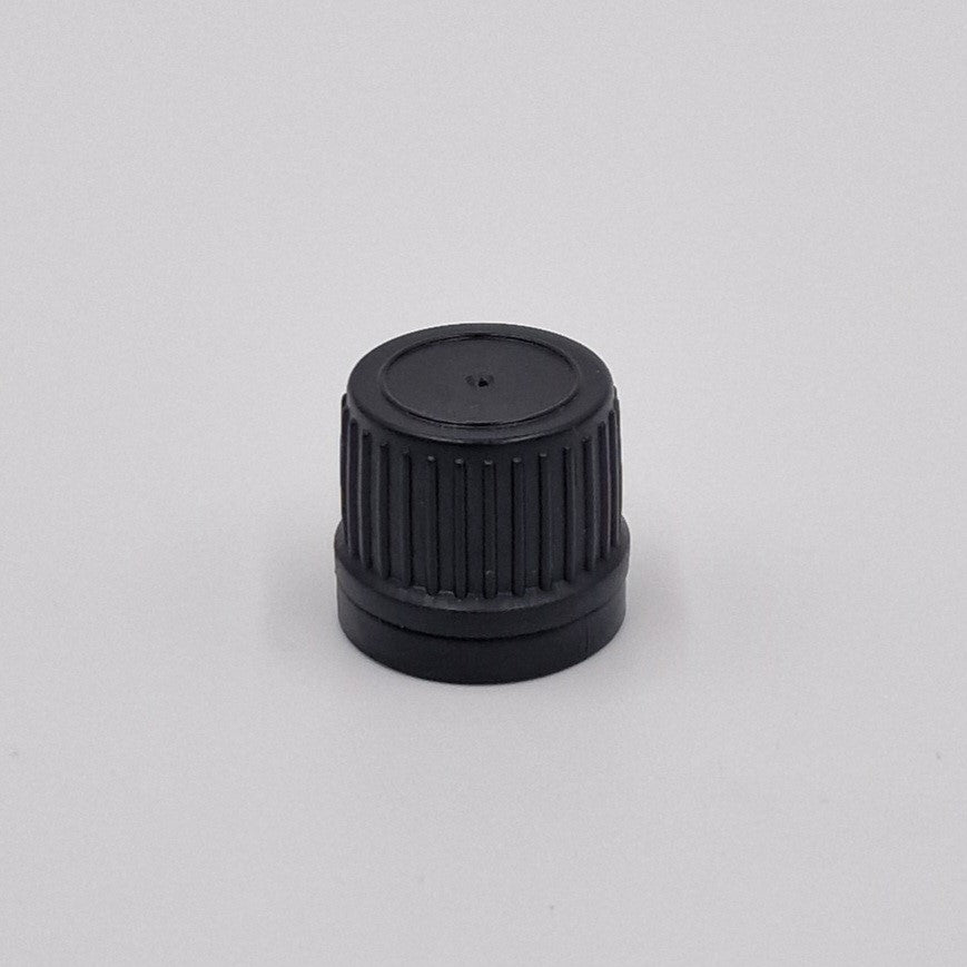 18mm DROPPER CAP BLACK & BLACK