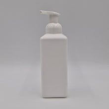 Load image into Gallery viewer, 600ml SQUARE WHITE HDPE &amp; 40mm FOAMING MOUSSE HEAD
