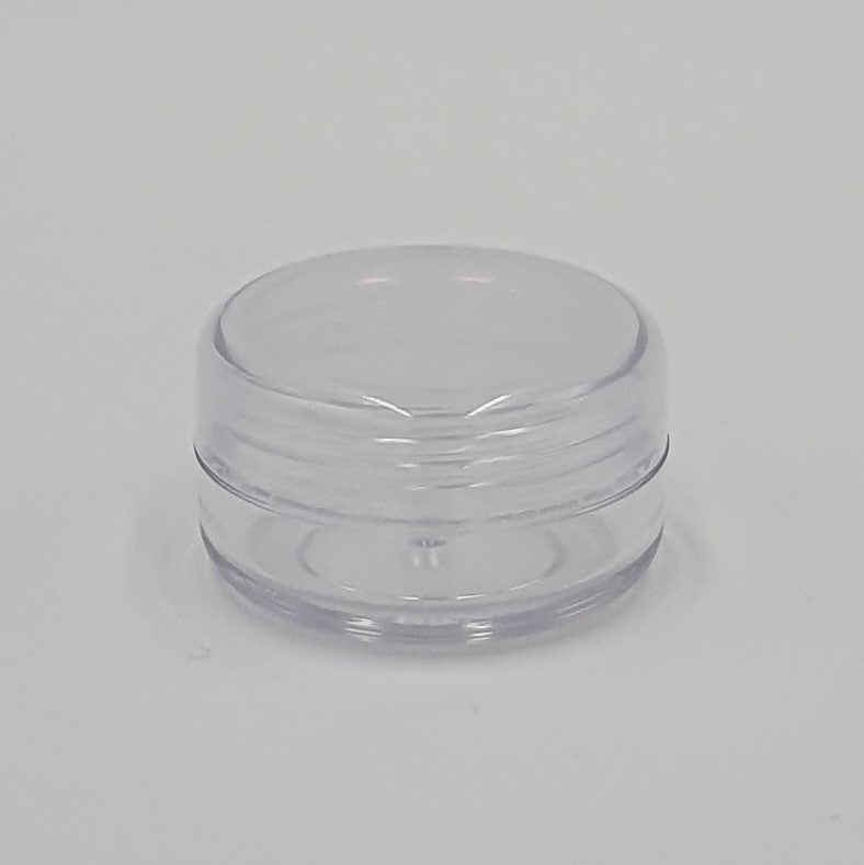 10ml SQUAT OPAL CLEAR CRYSTAL JAR & NATURAL PP LID