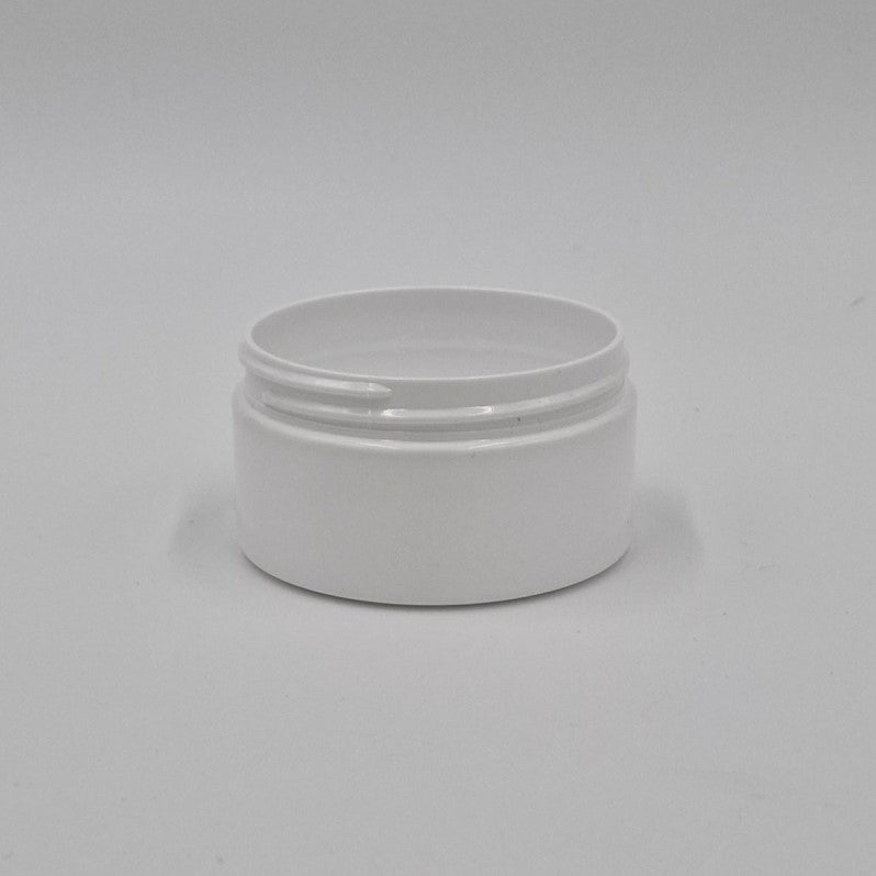 100ml SQUAT PET JAR WHITE 70mm 400 STRAIGHT SIDED