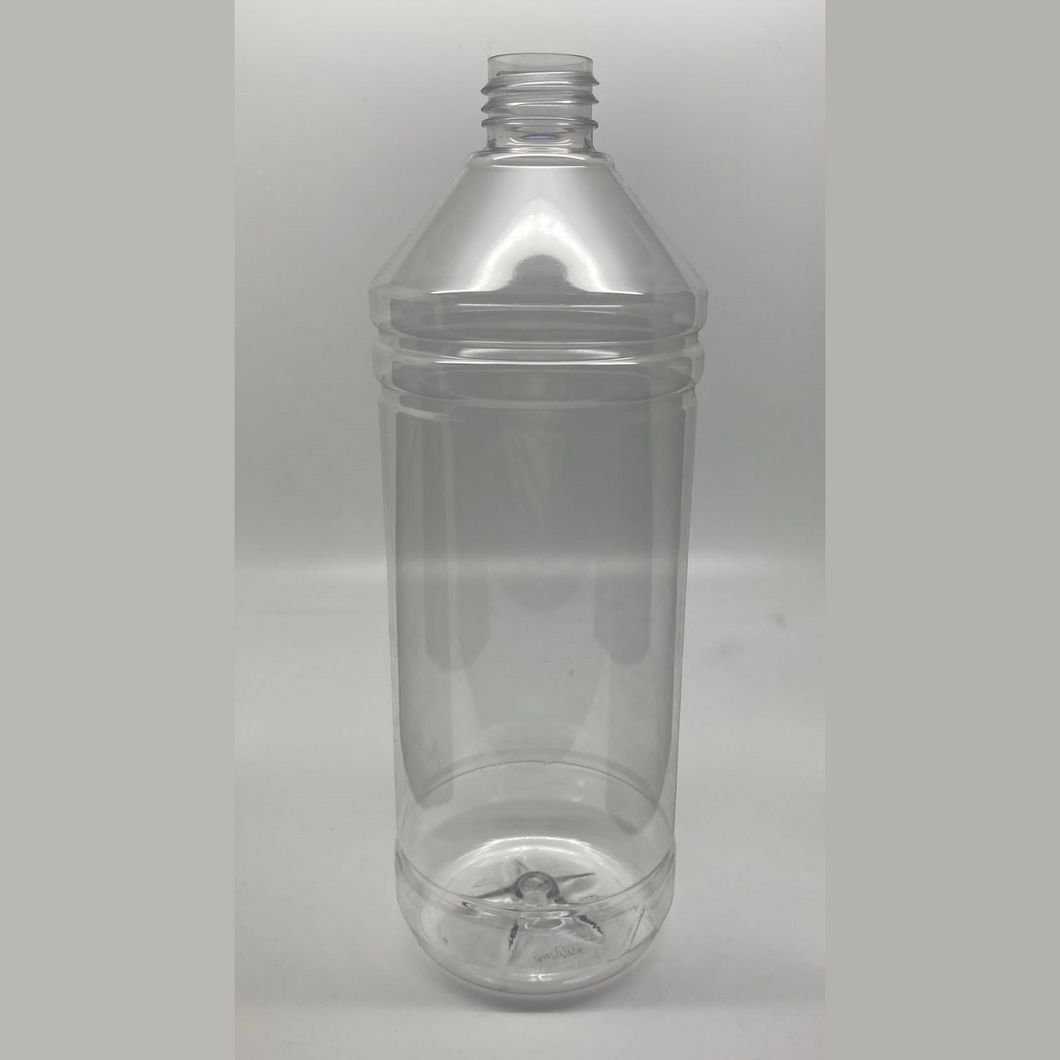 1000ml PET TAPERED NECK CYLINDER CLEAR 28mm 410