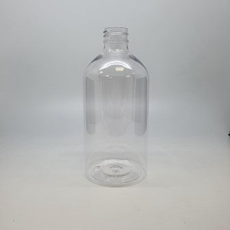 500ml BOSTON ROUND CLEAR PET 28mm 410