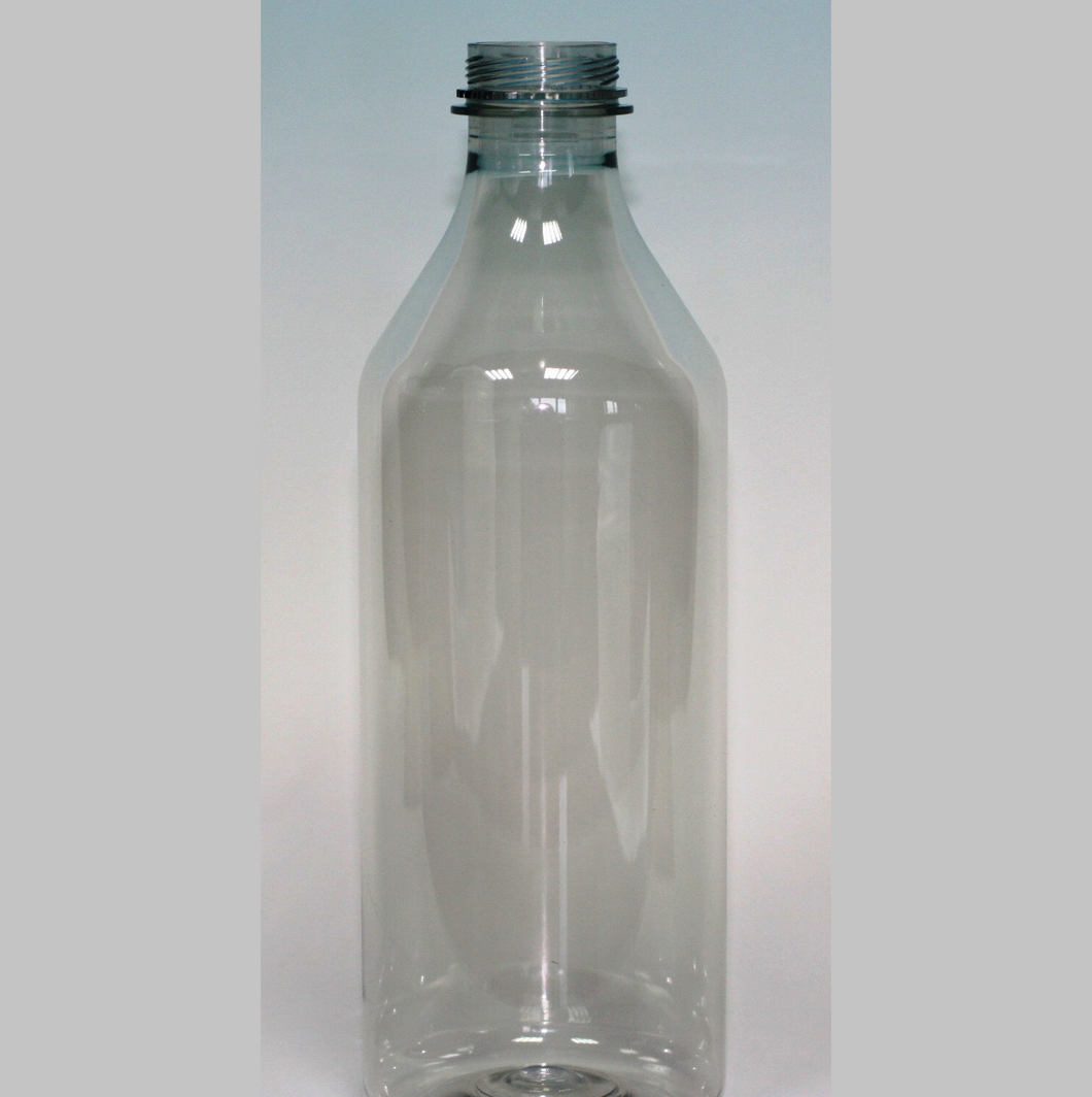 1000ml JUICE BOTTLE ROUND CLEAR PET 34mm T/E