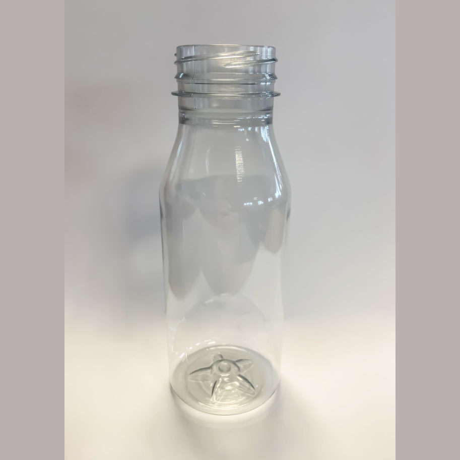 250ml WIDE NECK JUICE BOTTLE CLEAR PET 38mm T/E