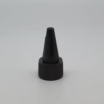 20mm 410 2 PART SPOUTED CAP SCREW TOP BLACK