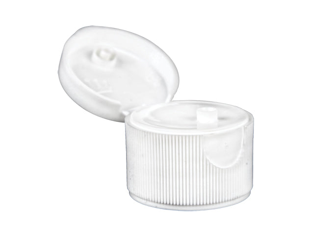 28mm 410 DISPENSER TOP SQUARE RIBBED WHITE