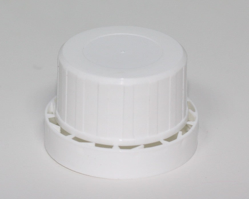 32mm TAMPER EVIDENT BORE-SEAL CAPS WHITE