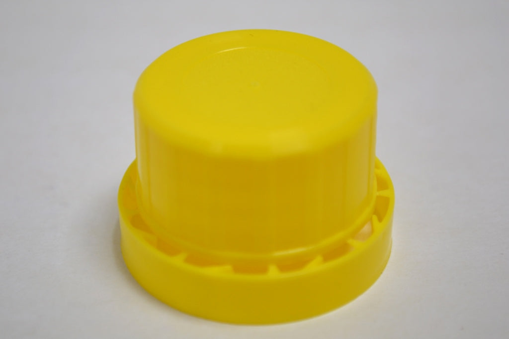 32mm TAMPER EVIDENT BORESEAL CAP YELLOW