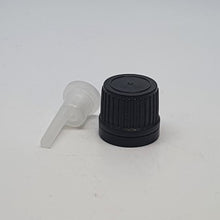 Load image into Gallery viewer, 18mm DROPPER CAP BLACK &amp; BLACK
