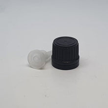 Load image into Gallery viewer, 18mm DROPPER CAP BLACK &amp; BLACK
