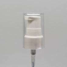 Load image into Gallery viewer, 20mm 410 WHITE PUMP WITH OVERCAP OVER CLOSURE (0.4ml)
