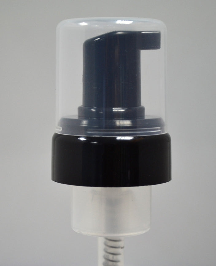 Overcap 42mm BLACK MOUSSE PUMP & CLEAR OVERCAP 0.5ml – Cascelloid