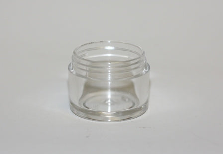 10ml SINGLE WALL JAR CLEAR 33mm NECK