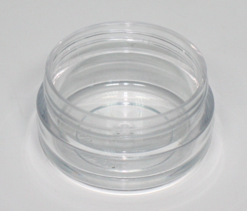 10ml SQUAT JAR CLEAR (FOR GOLD LID)