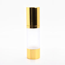 Load image into Gallery viewer, 30ml AIRLESS DISPENSER FROSTED &amp; GOLD
