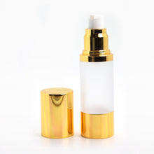 Load image into Gallery viewer, 30ml AIRLESS DISPENSER FROSTED &amp; GOLD
