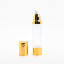 Load image into Gallery viewer, 50ml AIRLESS DISPENSER FROSTED &amp; GOLD
