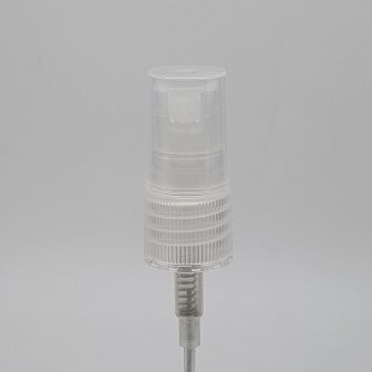 18mm 415 NATURAL ATOMISER SPRAY RIBBED CLOSURE & NAT OVERCAP