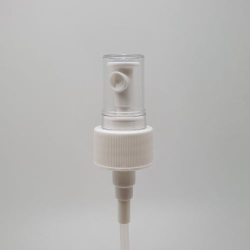 28mm 410 WHITE RIBBED HIGH OUTPUT ATOMISER SPRAY (0.6ml)