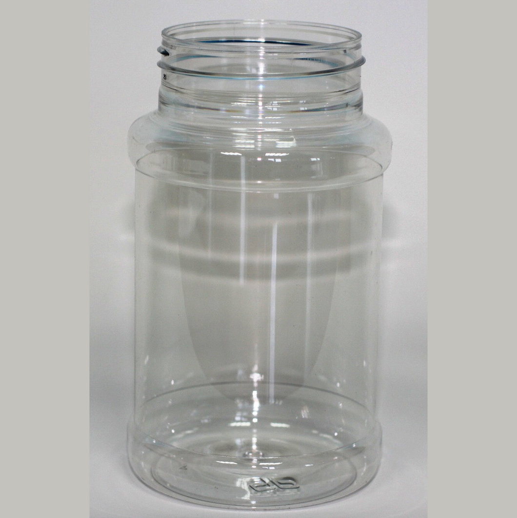 500ml RECESSED CYLINDRICAL CLEAR PET 63mm