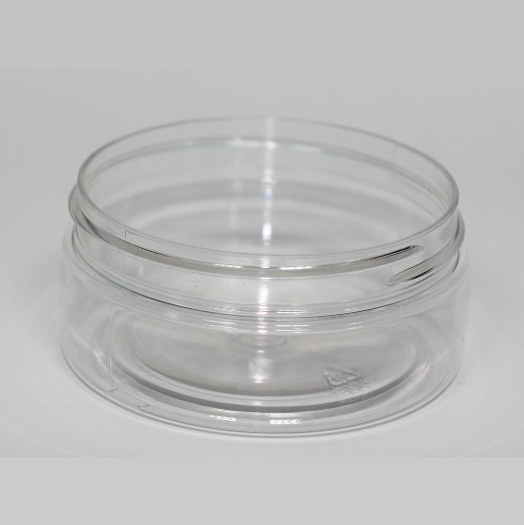 100ml SQUAT PET JAR CLEAR 70mm 400 STRAIGHT SIDED