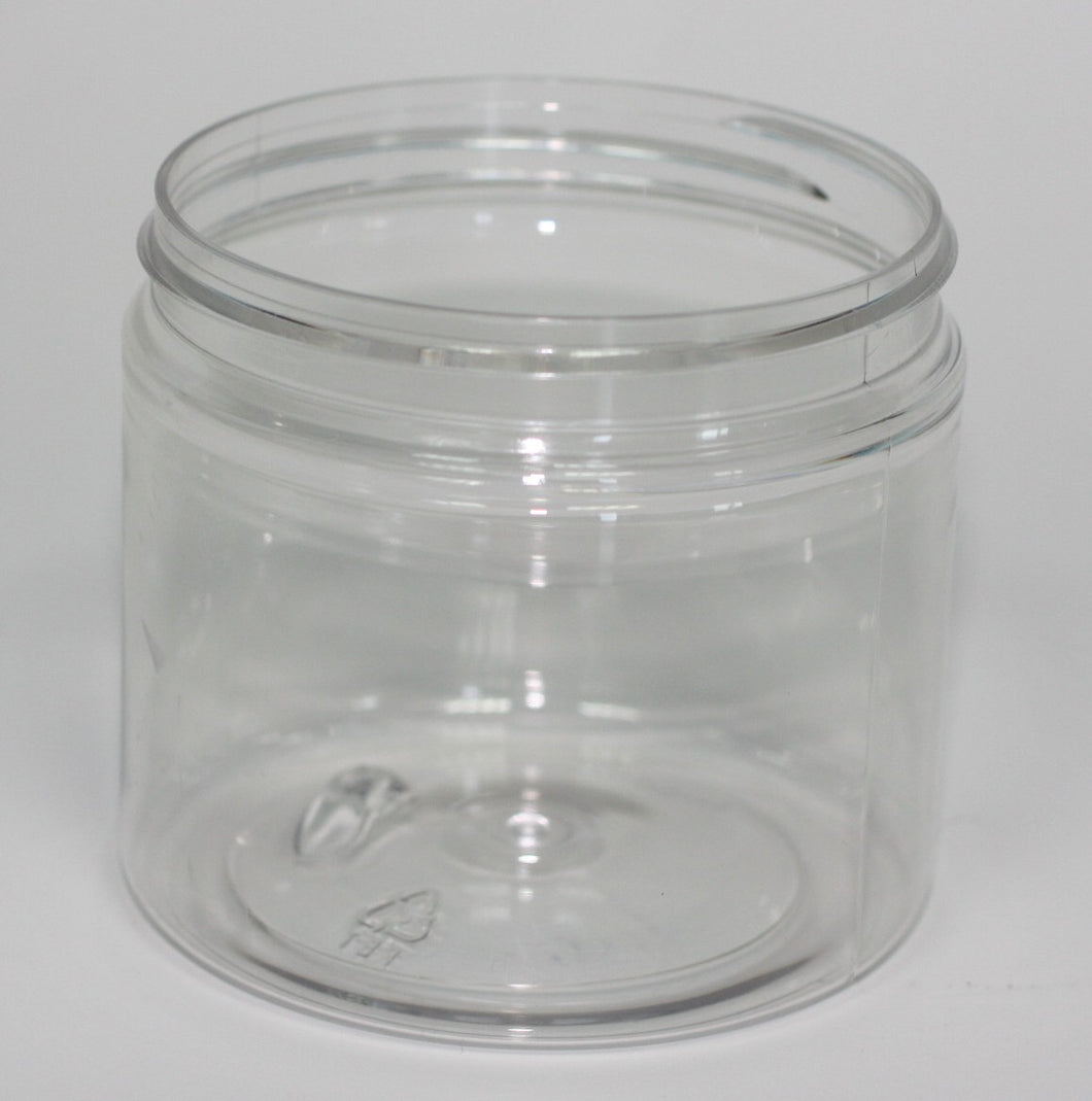 200ml CLEAR PET JAR STRAIGHT SIDED 70mm 400