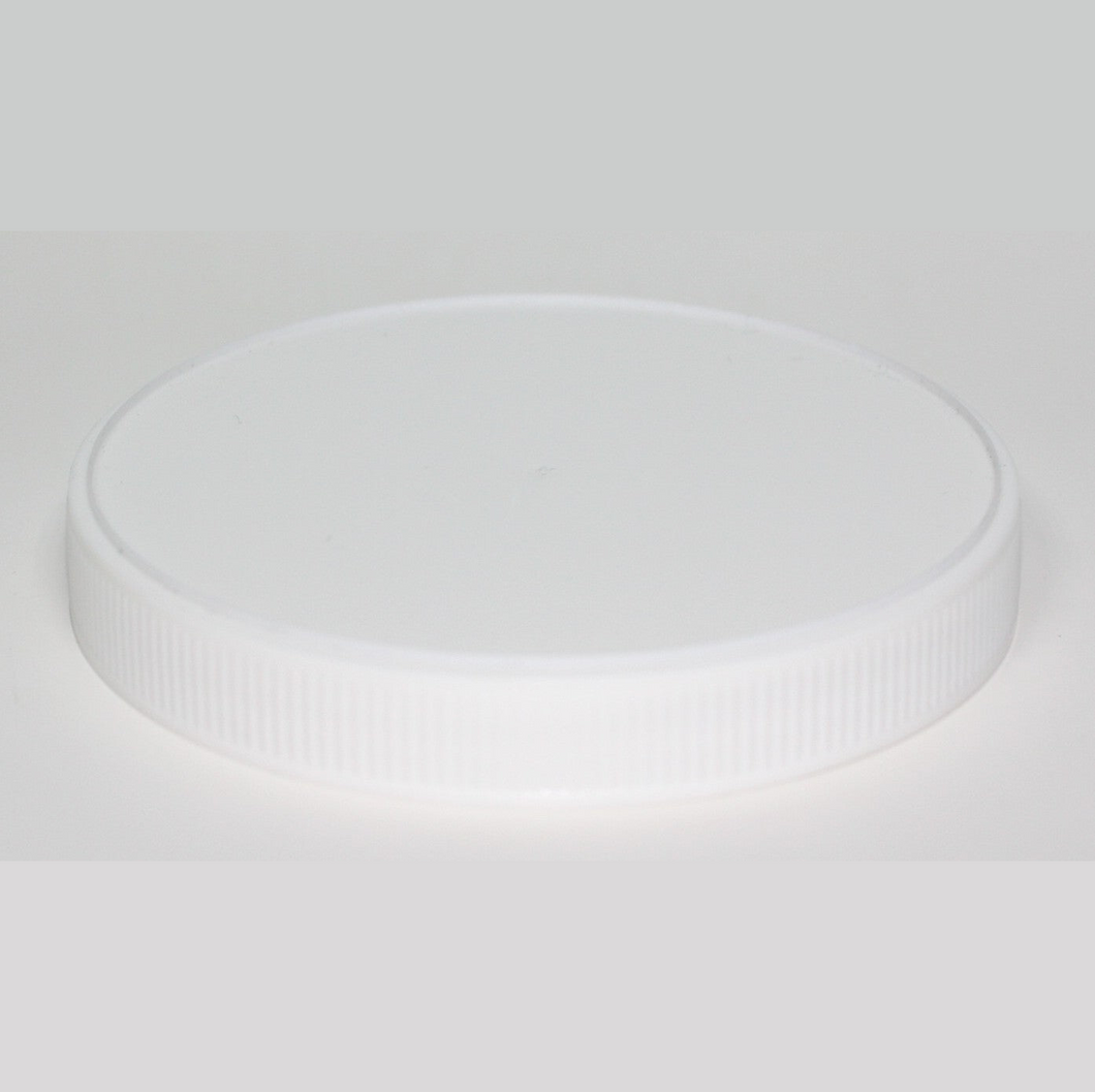 100mm 400 WHITE PP EPE LINED RIBBED CAP