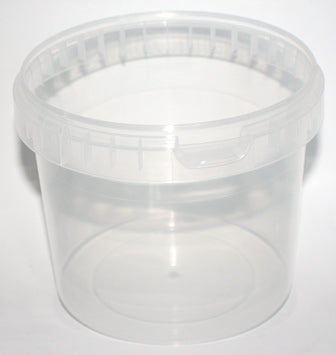 1000ml CLEAR TAMPER EVIDENT SQUAT BUCKET