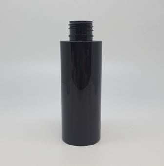 100ml CYLINDRICAL BLACK PET 24mm 410