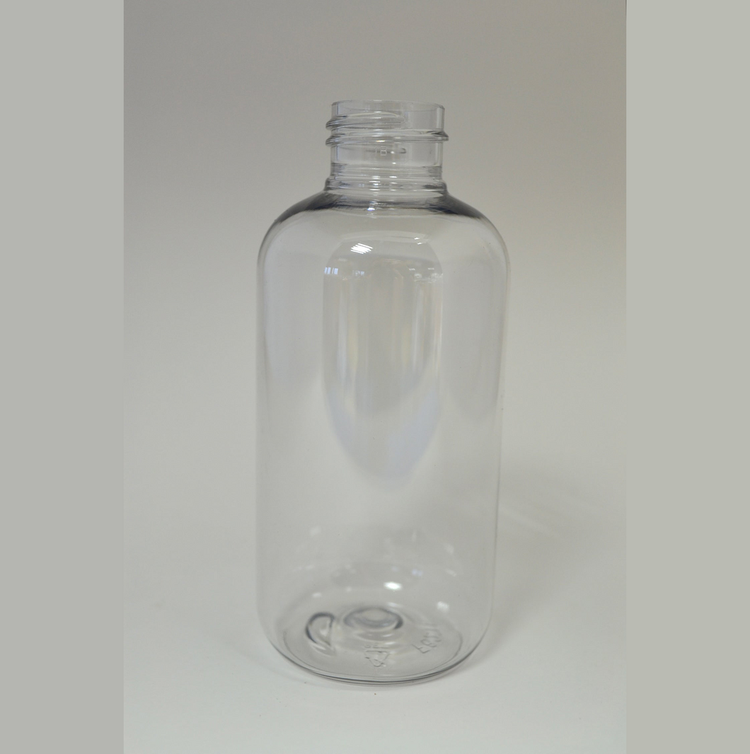 150ml BOSTON ROUND CLEAR PET 24mm 410