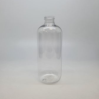 300ml BOSTON ROUND CLEAR PET 24mm 410