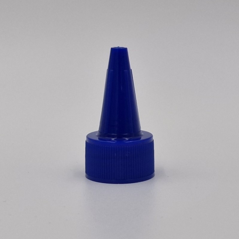 24mm 410 2 PART SPOUTED CAP SCREW TOP BLUE & EPE LINER