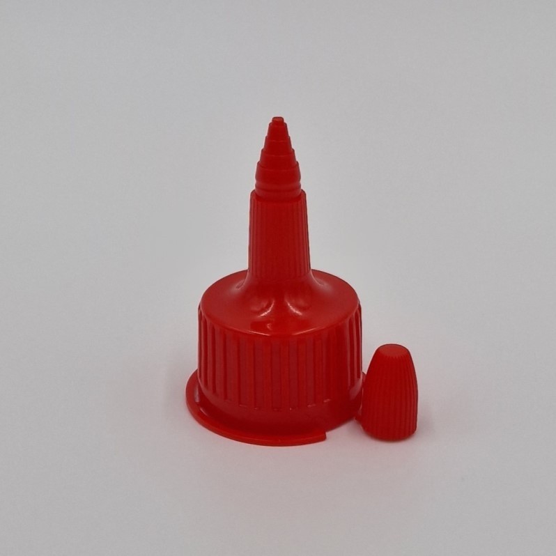 28mm 410 RED STEPPED NOZZLE WITH RESEALABLE END TIP