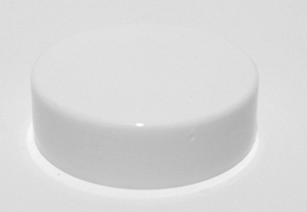 WHITE FLAT PP LID TO FIT 20ml JAR H8720