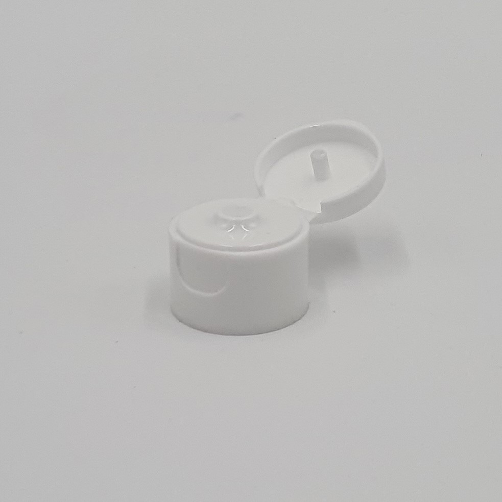 20mm 410 WHITE SMOOTH WALLED FLIP TOP