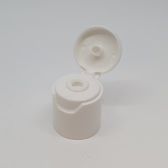 20mm 415 WHITE SMOOTH WALLED FLIP TOP
