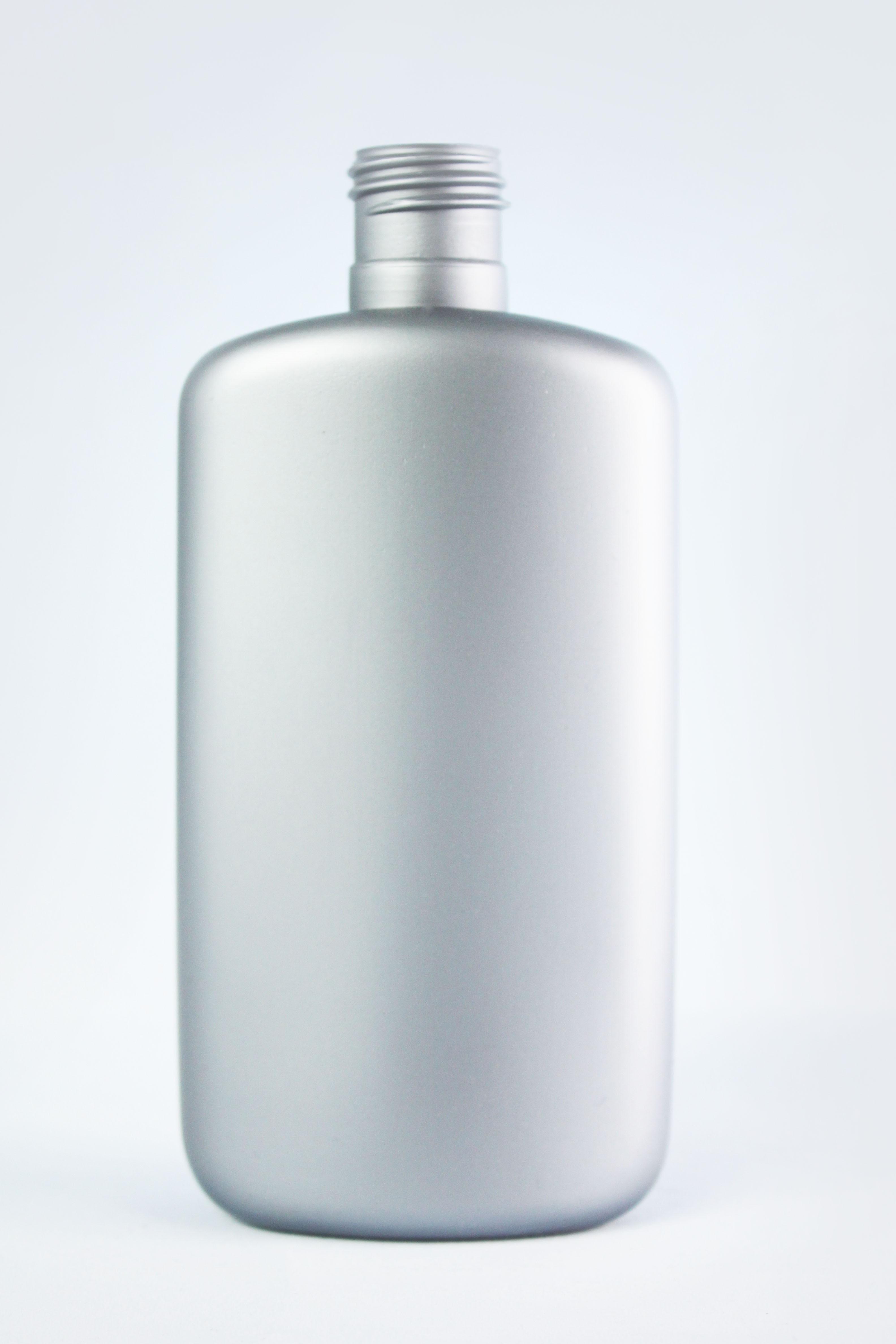 250ml OVAL SILVER HDPE 24mm 415
